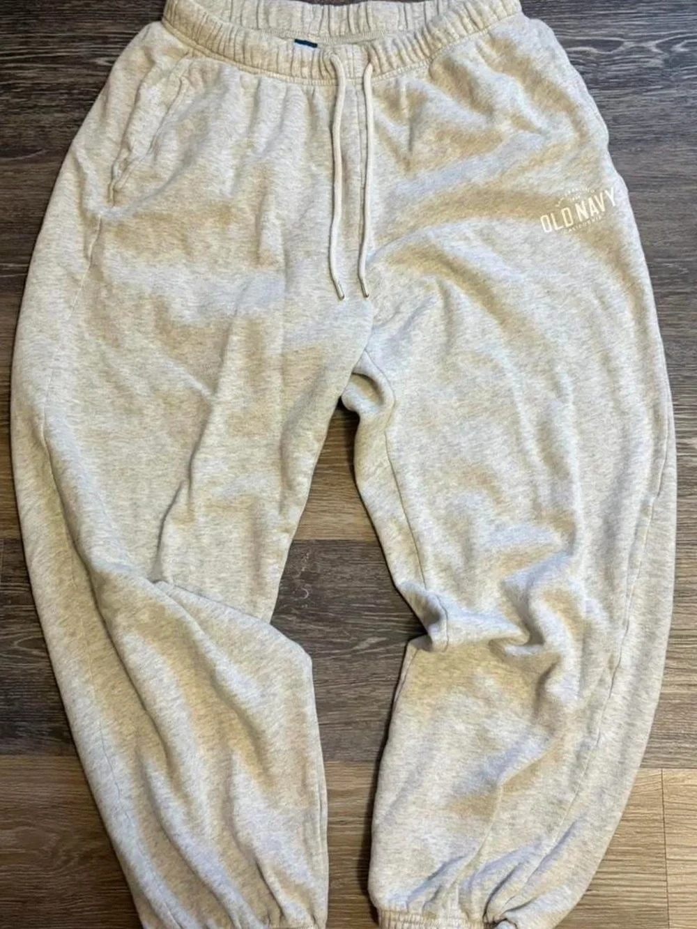 Old Navy Men's Heather Light Gray Jogger Sweatpants